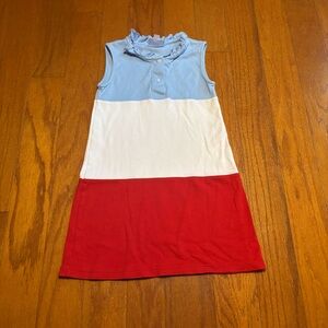 Little English red, white and blue dress size 4T